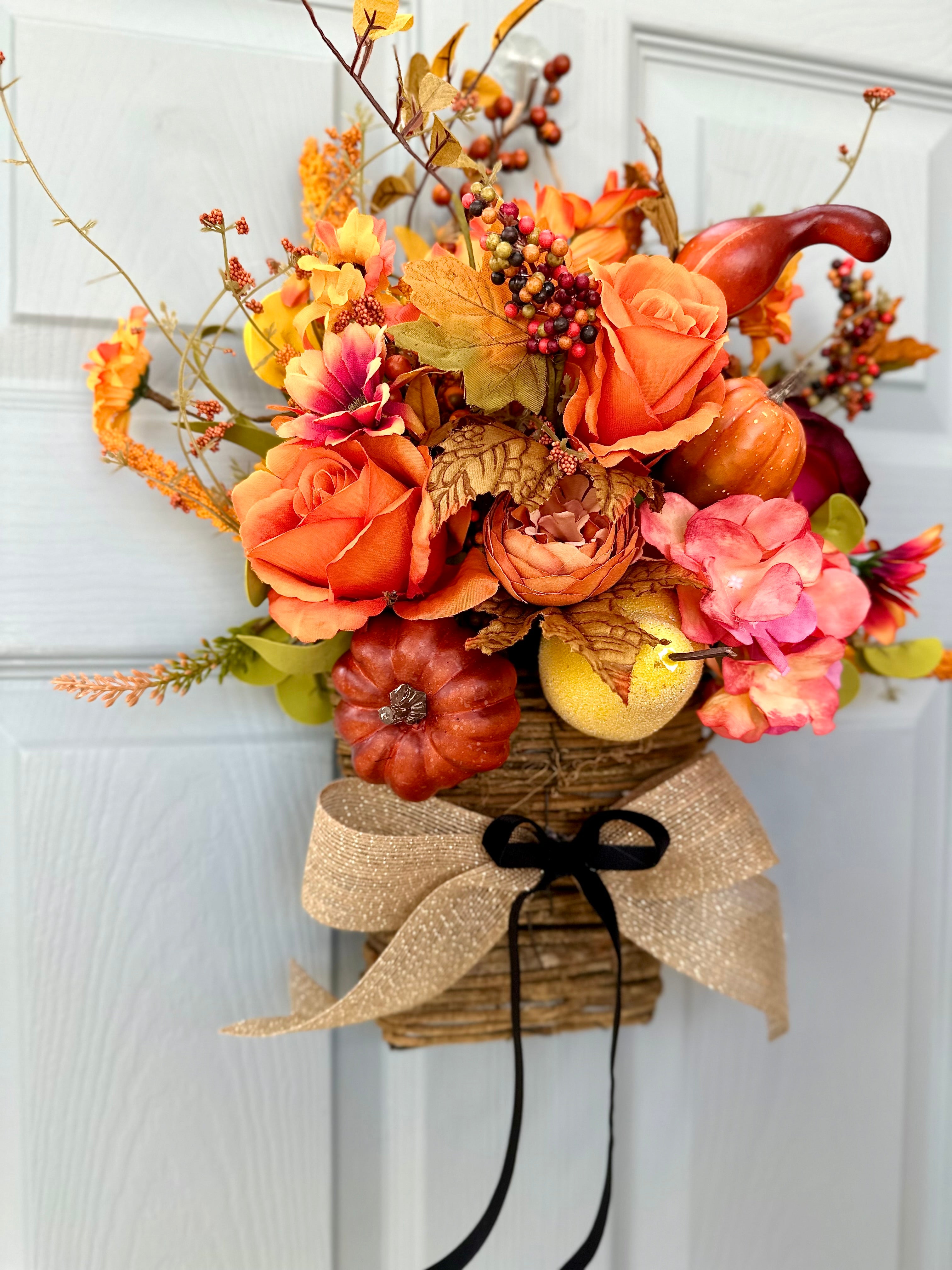 Farmhouse door basket