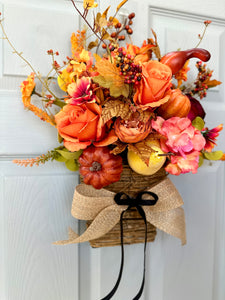 Farmhouse door basket