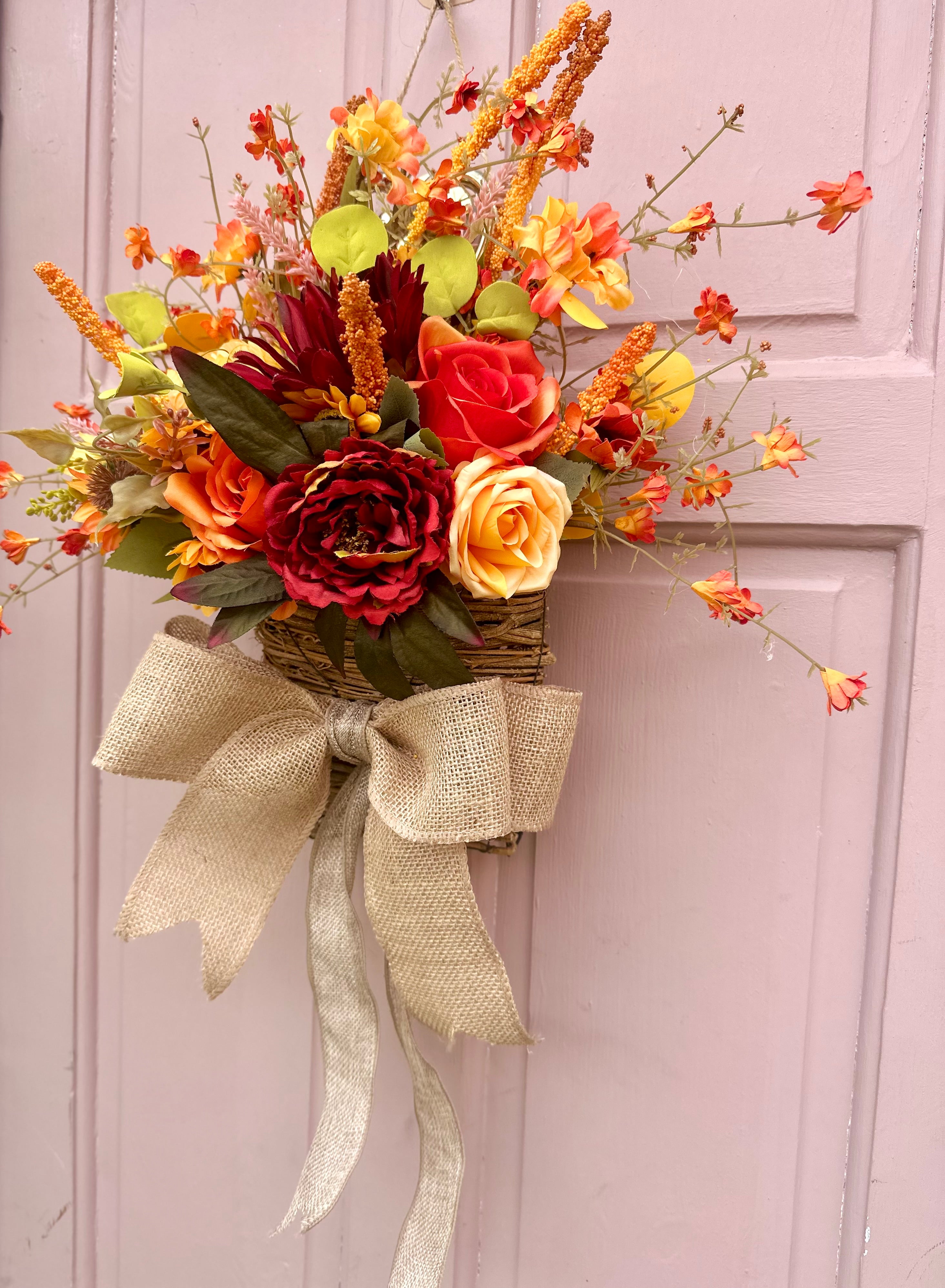 Autumn door basket