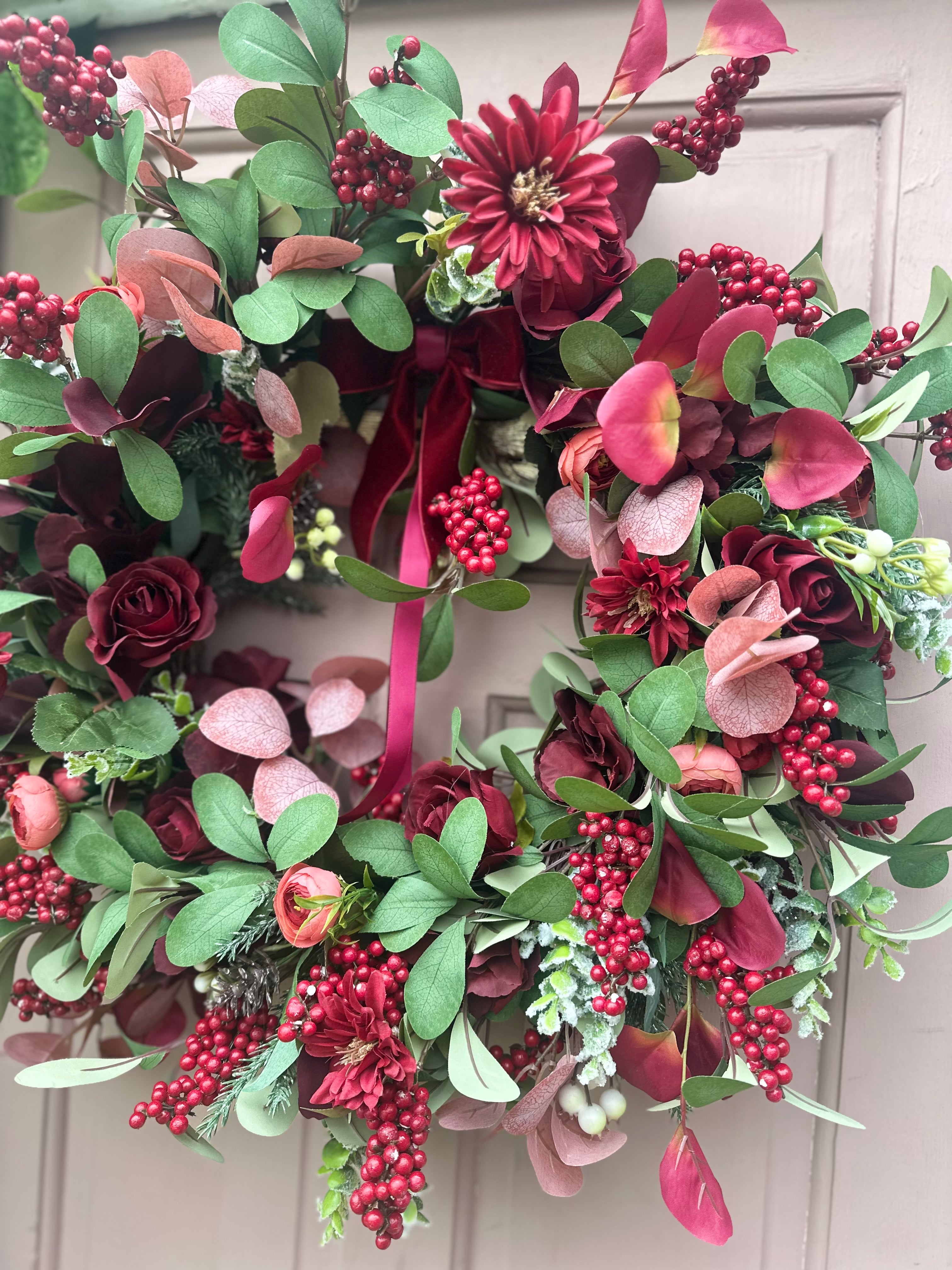 Burgundy berries