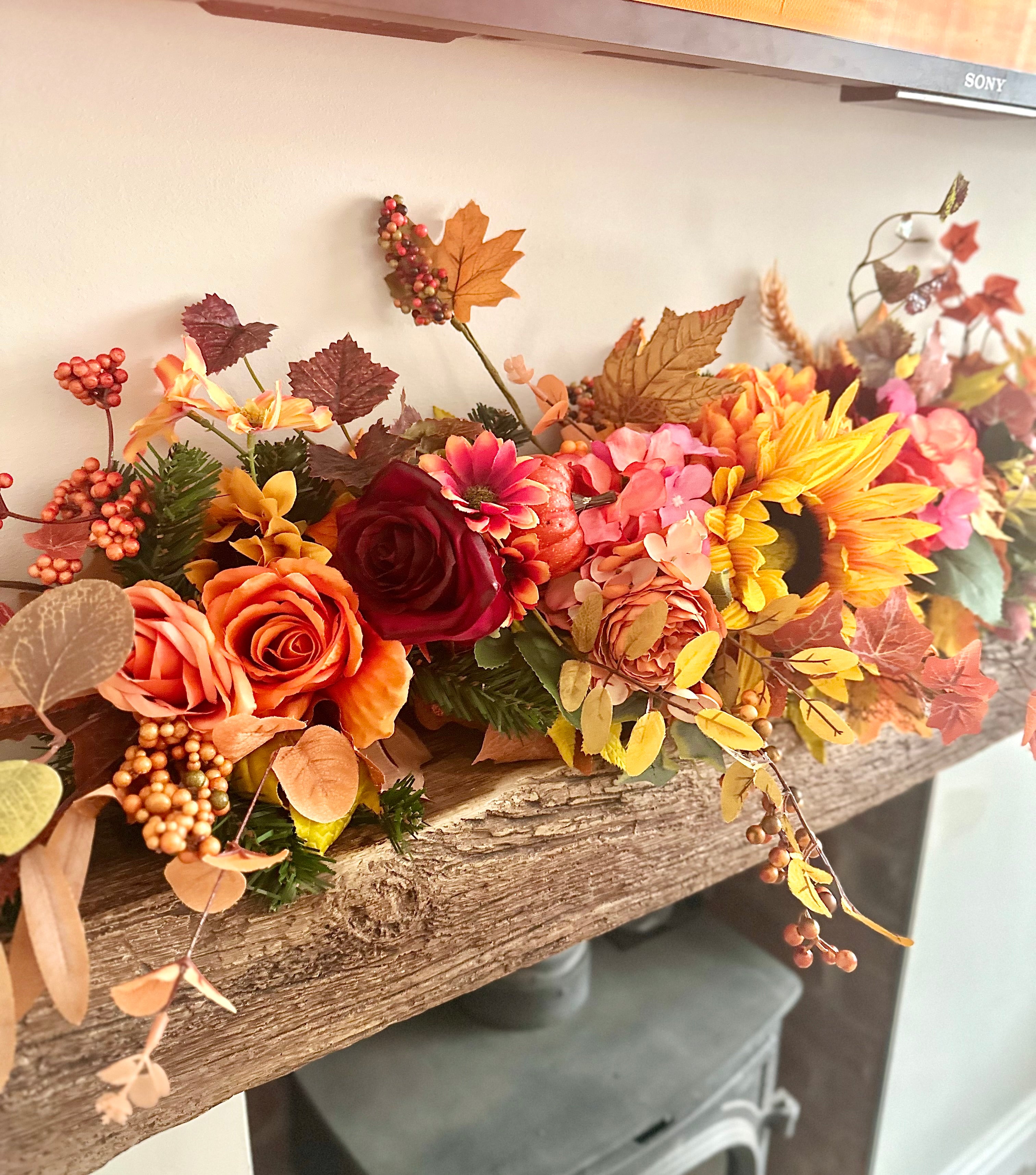 Autumn spice garland 4ft