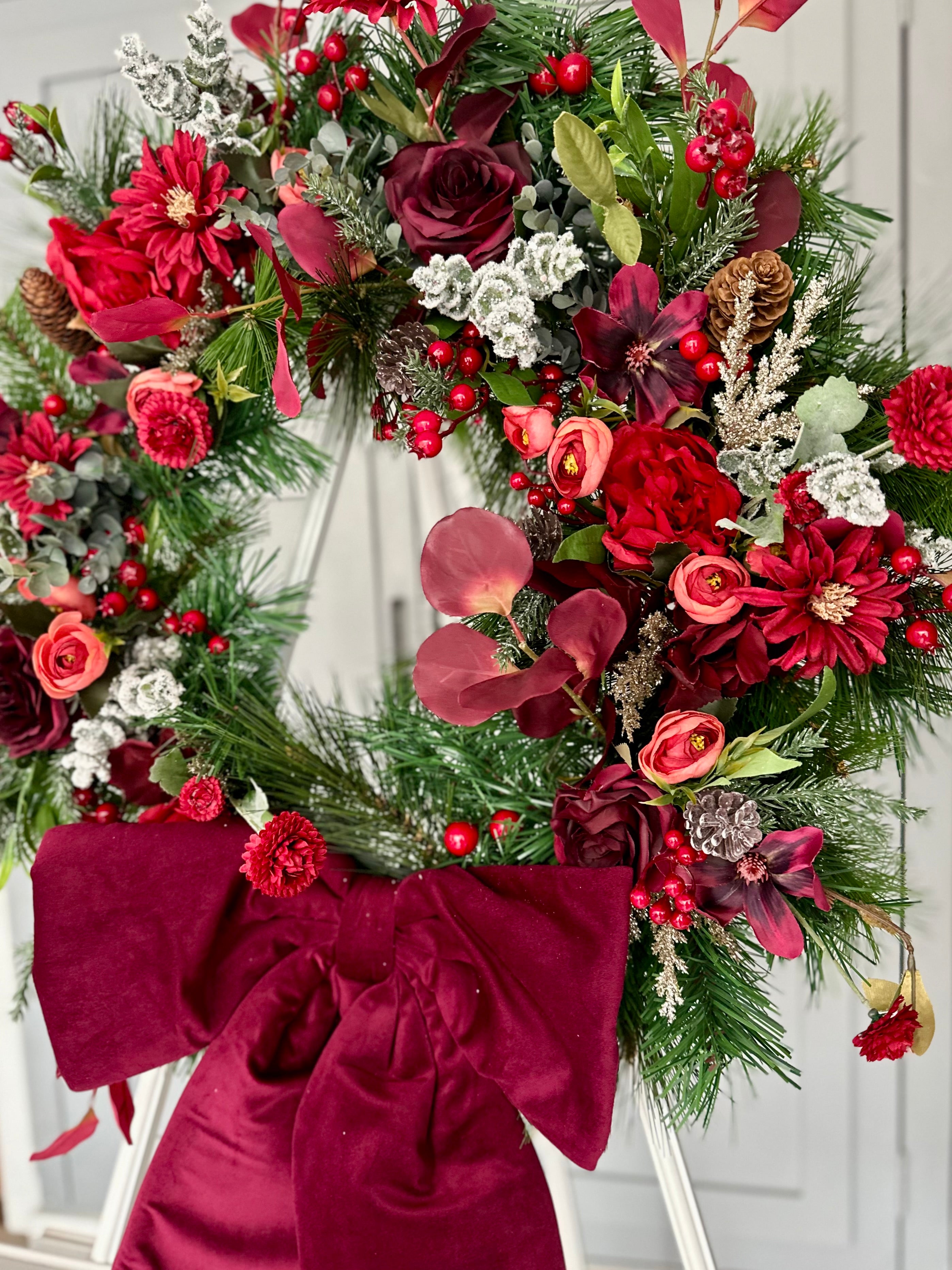 Luxury Burgundy Bow