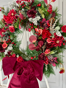 Luxury Burgundy Bow