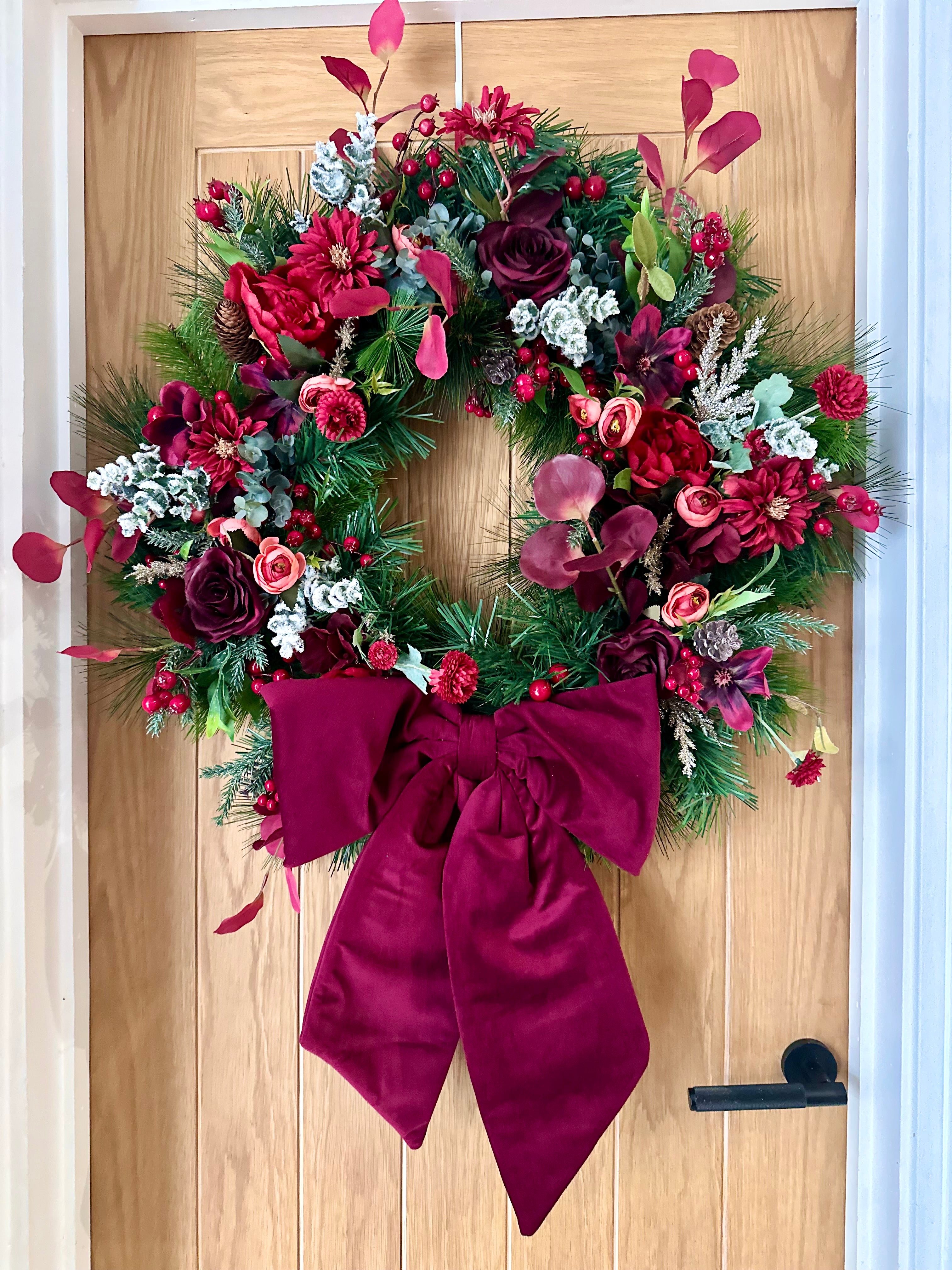 Luxury Burgundy Bow