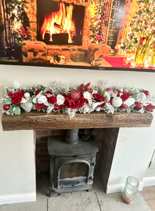 Red&white garland 4ft