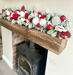 Red&white garland 4ft