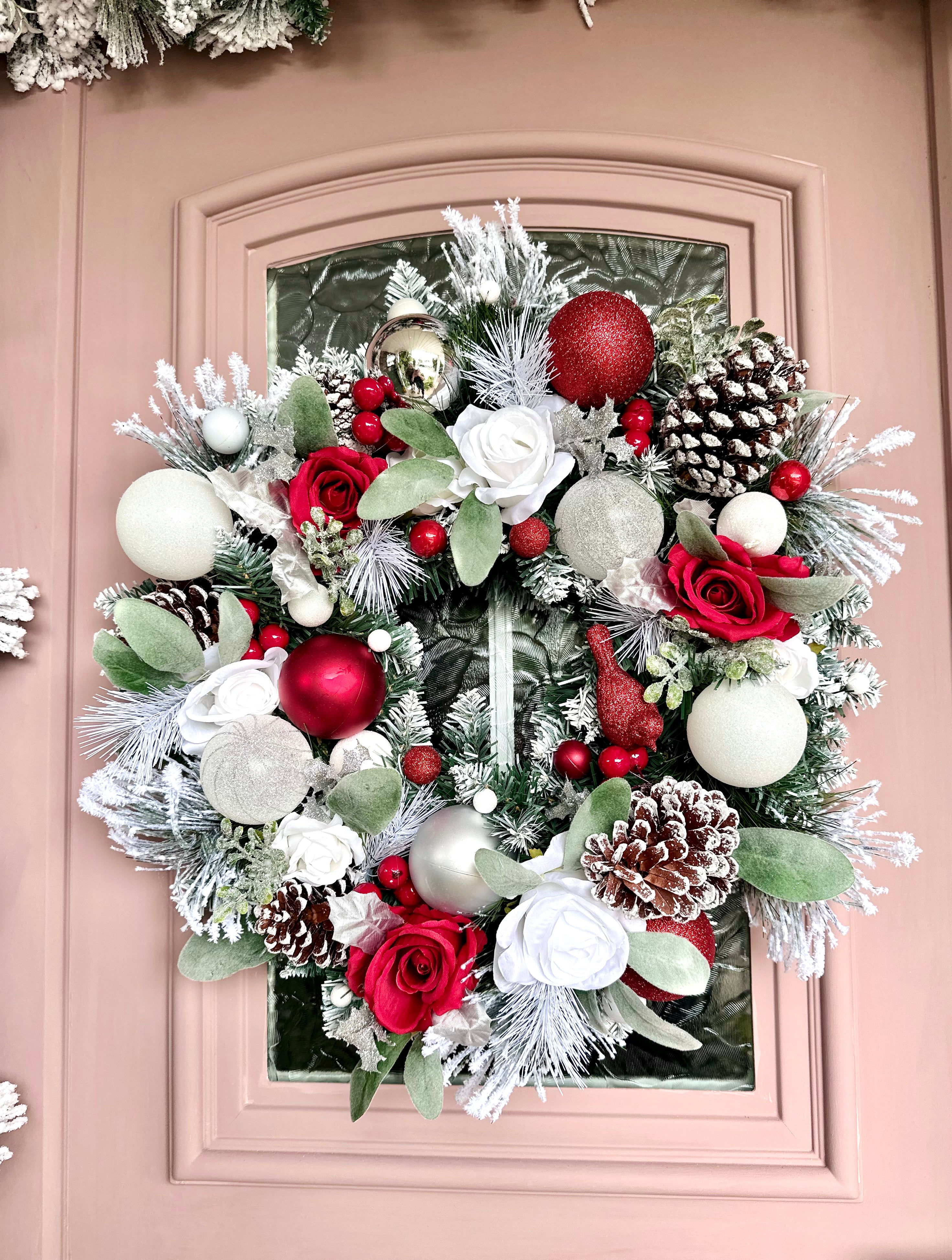 Partridge wreath and garland