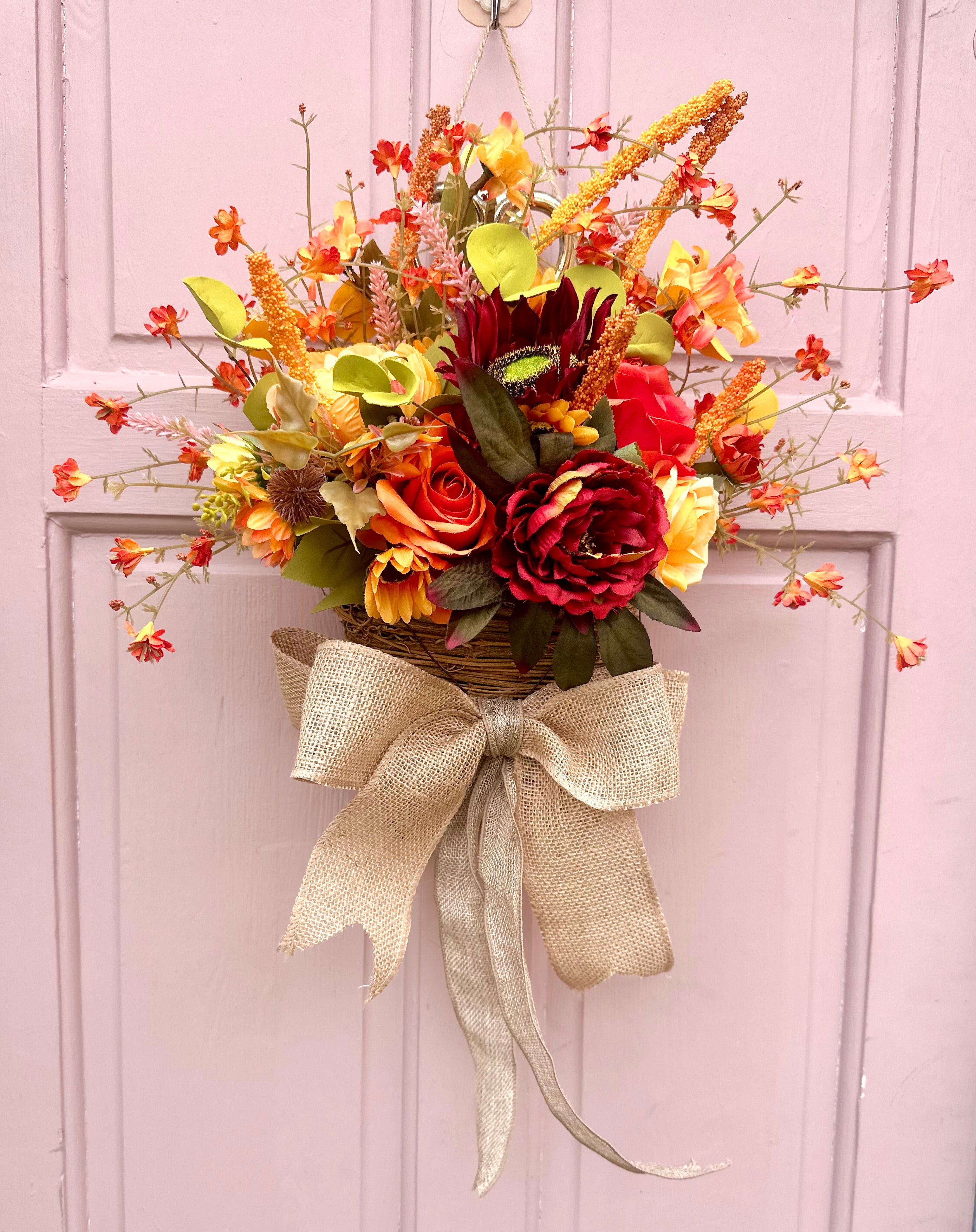 Autumn door basket