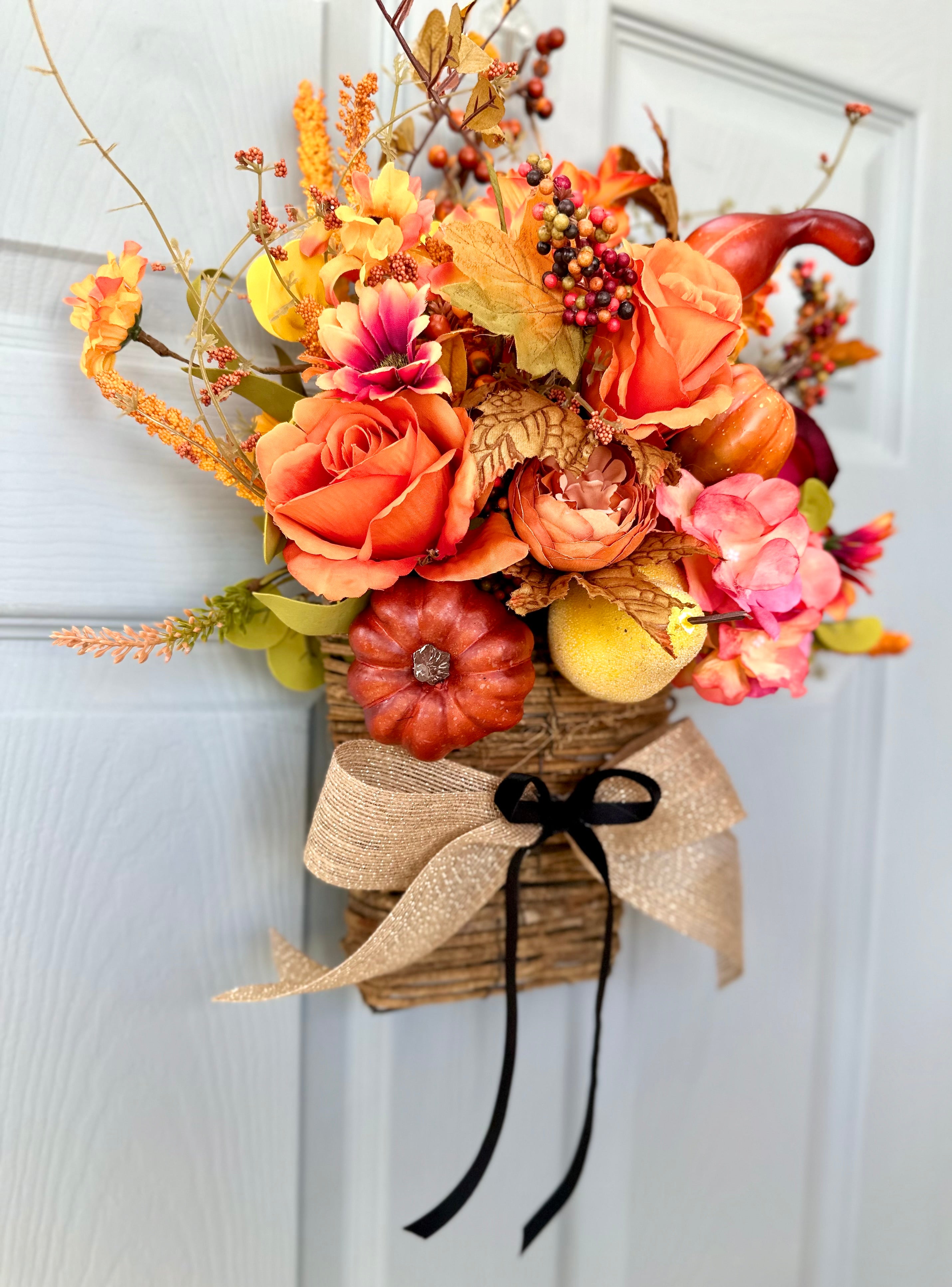 Farmhouse door basket