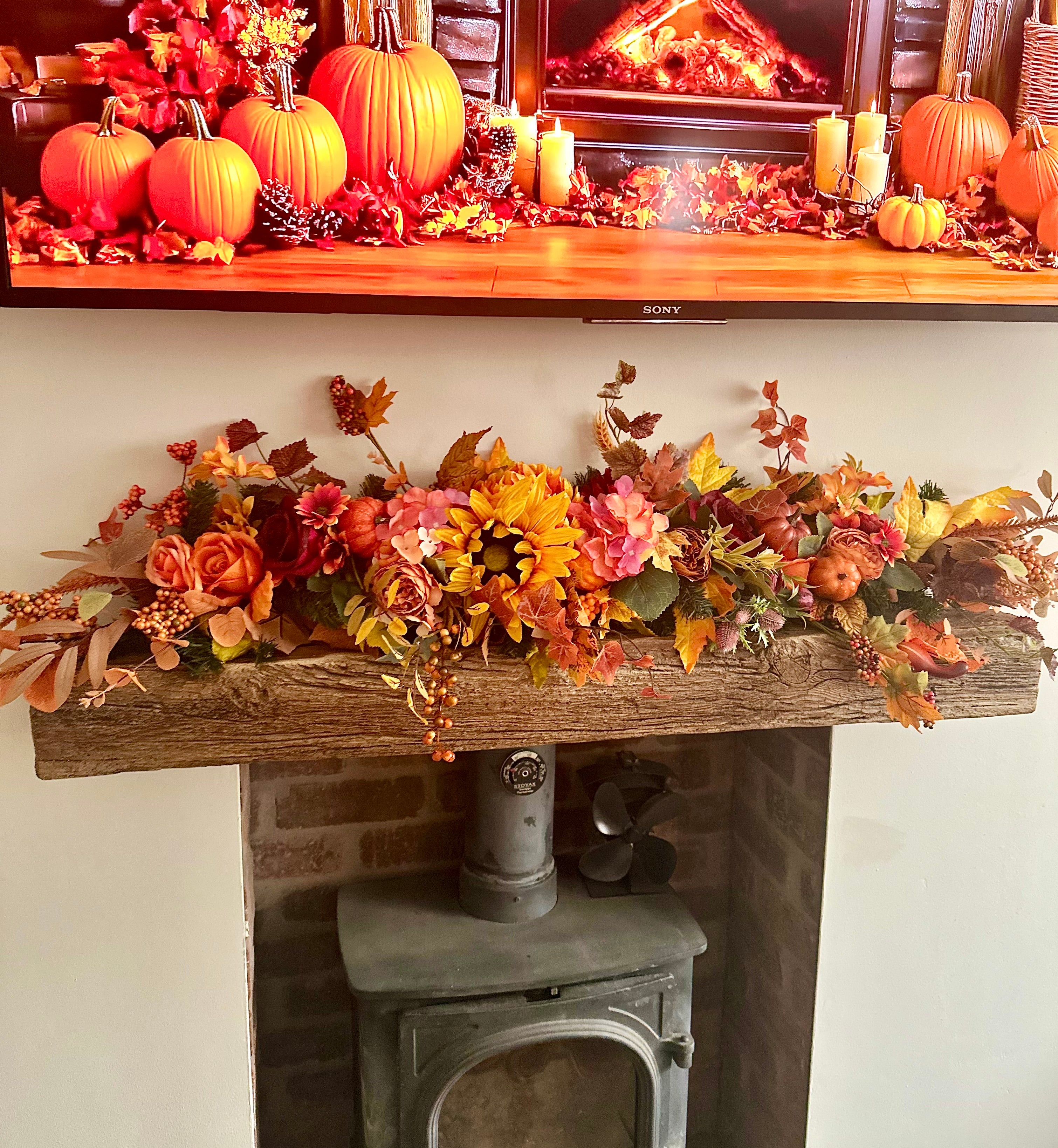 Autumn spice garland 4ft