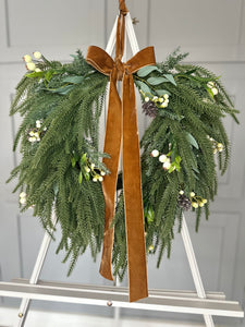 Real touch pine wreath