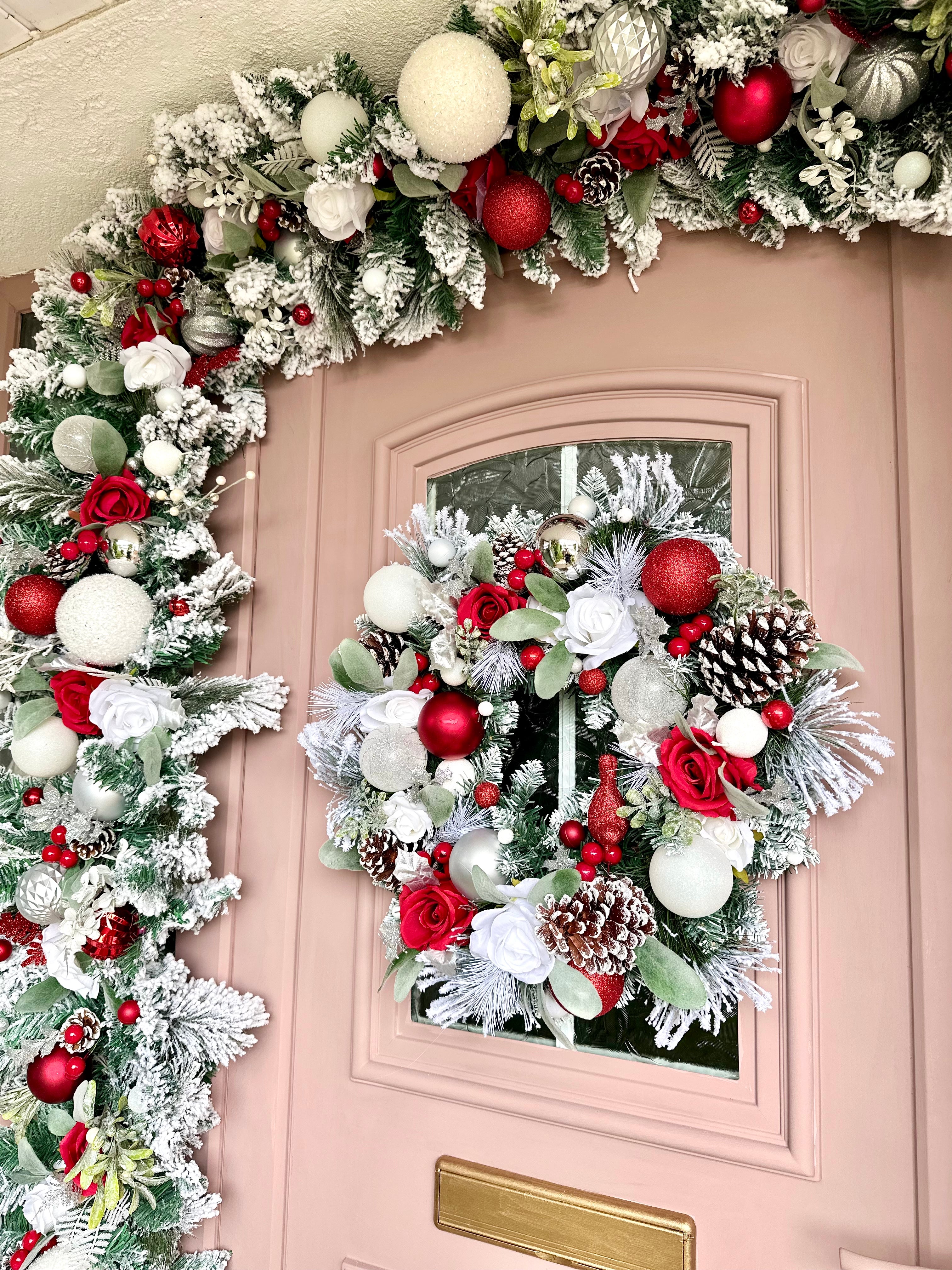 Partridge wreath and garland