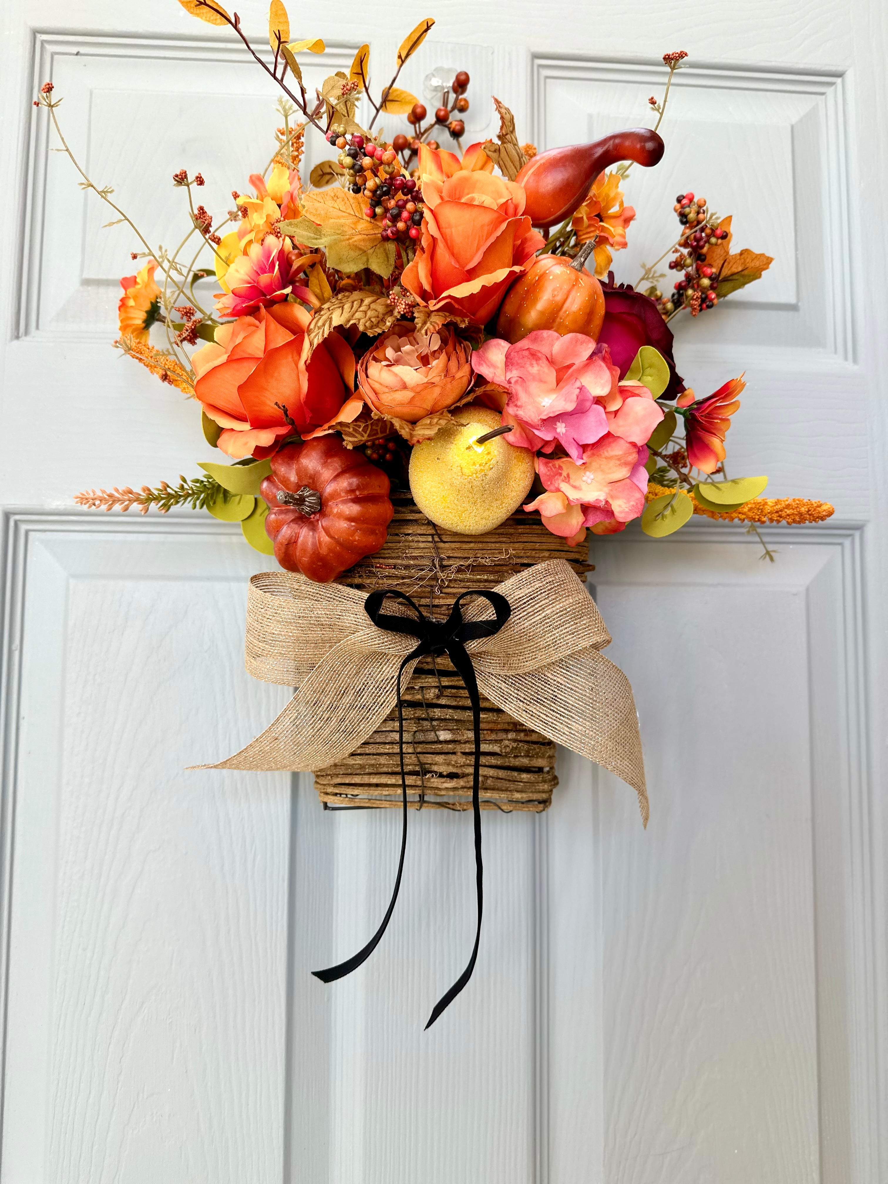 Farmhouse door basket