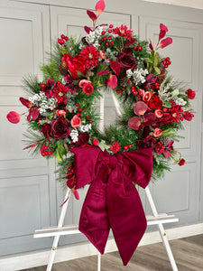 Luxury Burgundy Bow