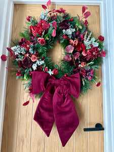 Luxury Burgundy Bow