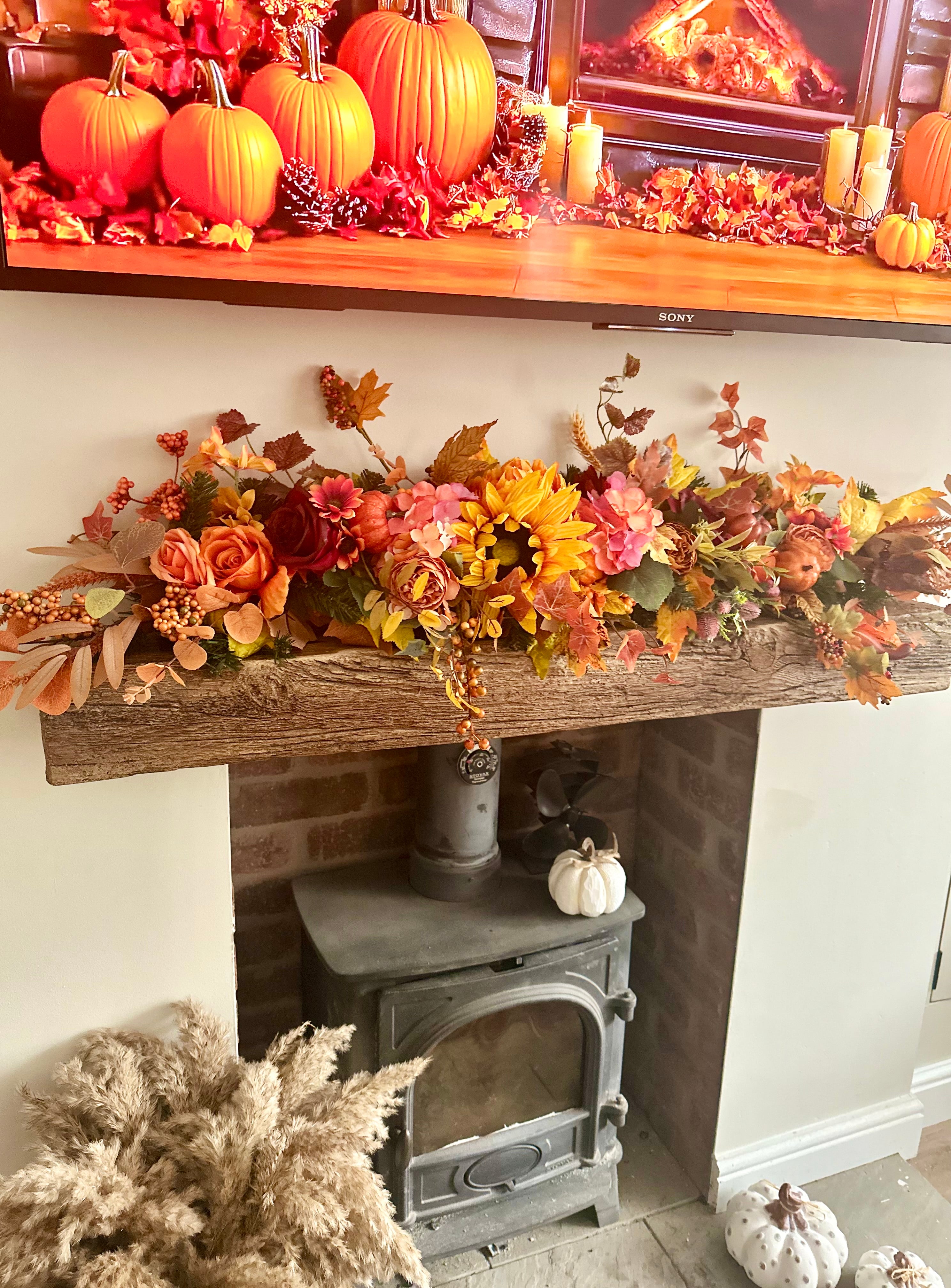 Autumn spice garland 4ft