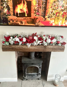 Red&white garland 4ft