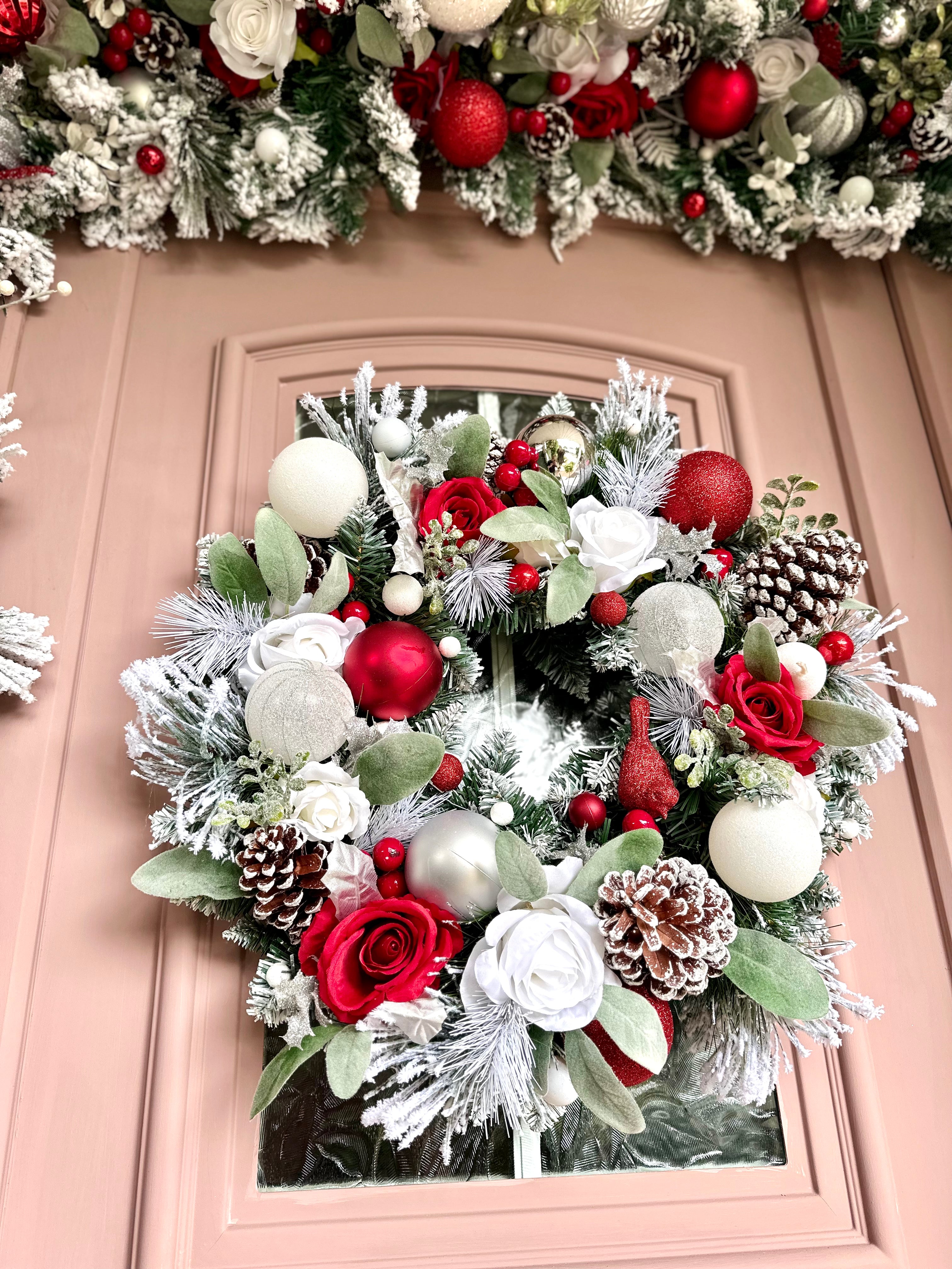 Partridge wreath and garland