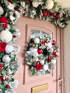 Partridge wreath and garland