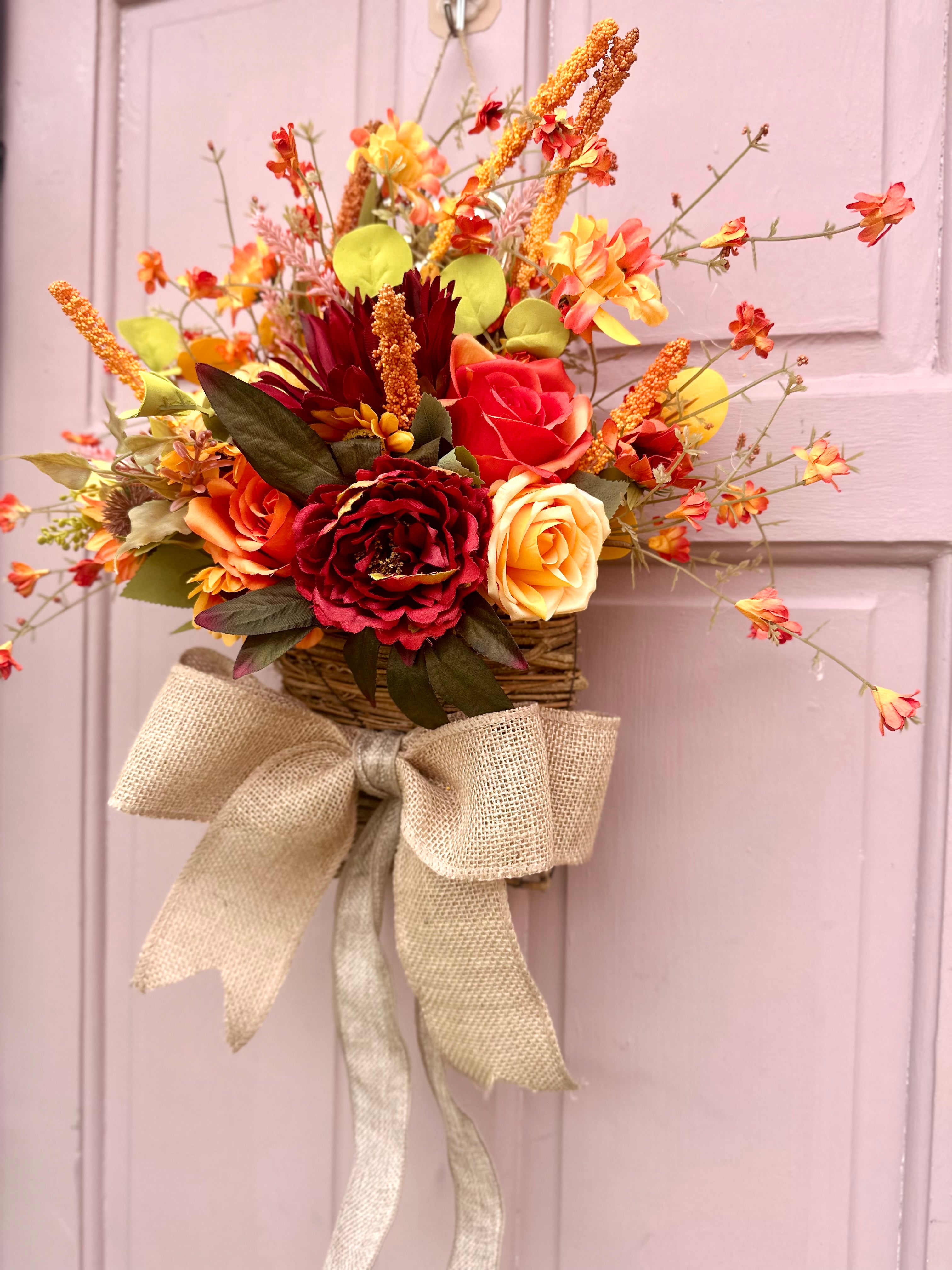 Autumn door basket