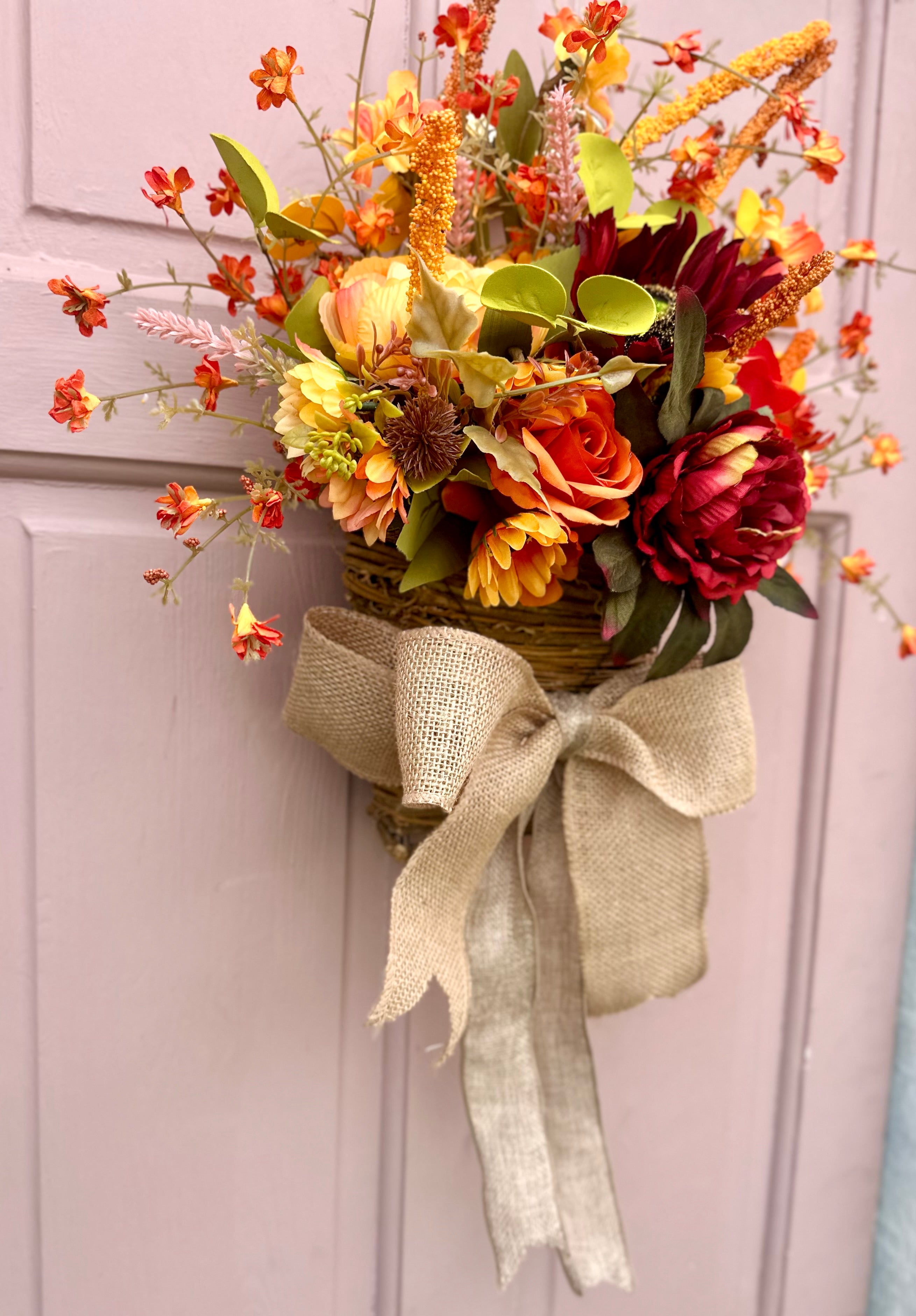 Autumn door basket