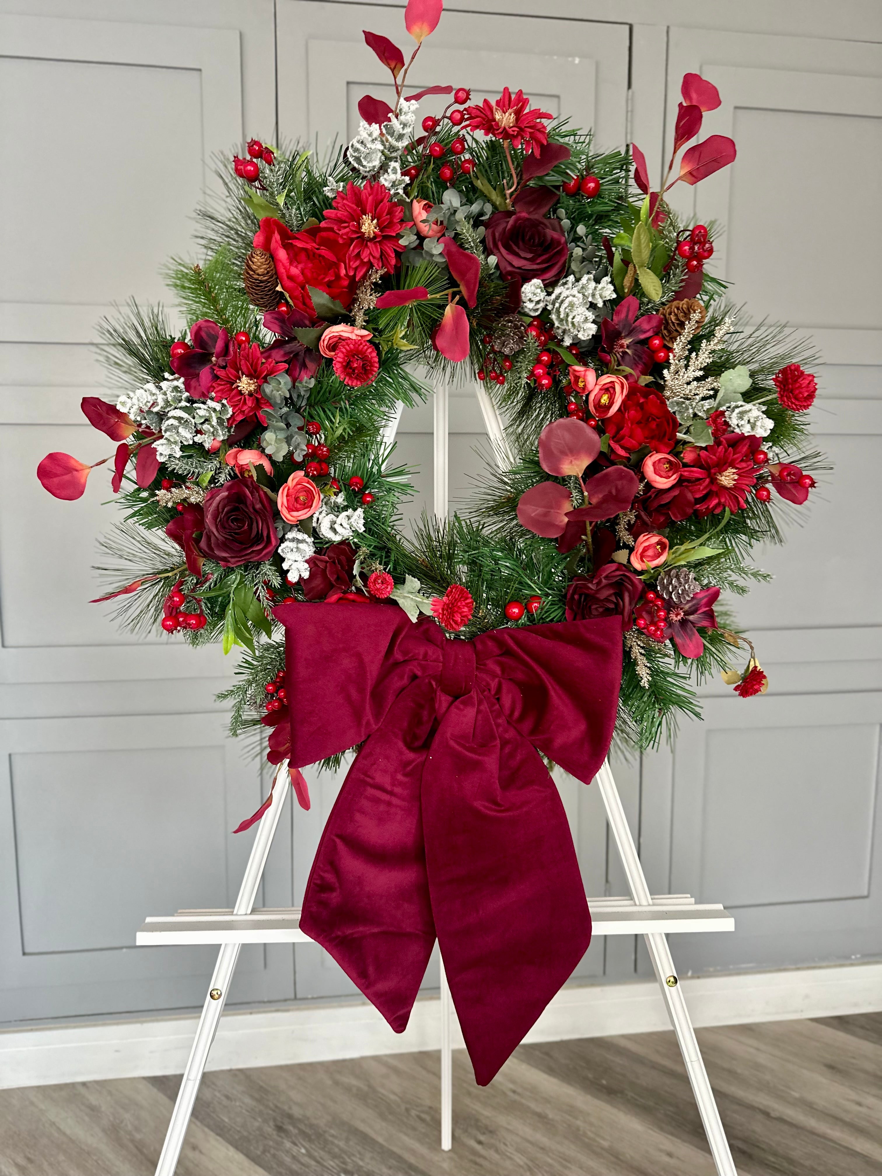 Luxury Burgundy Bow
