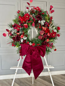 Luxury Burgundy Bow