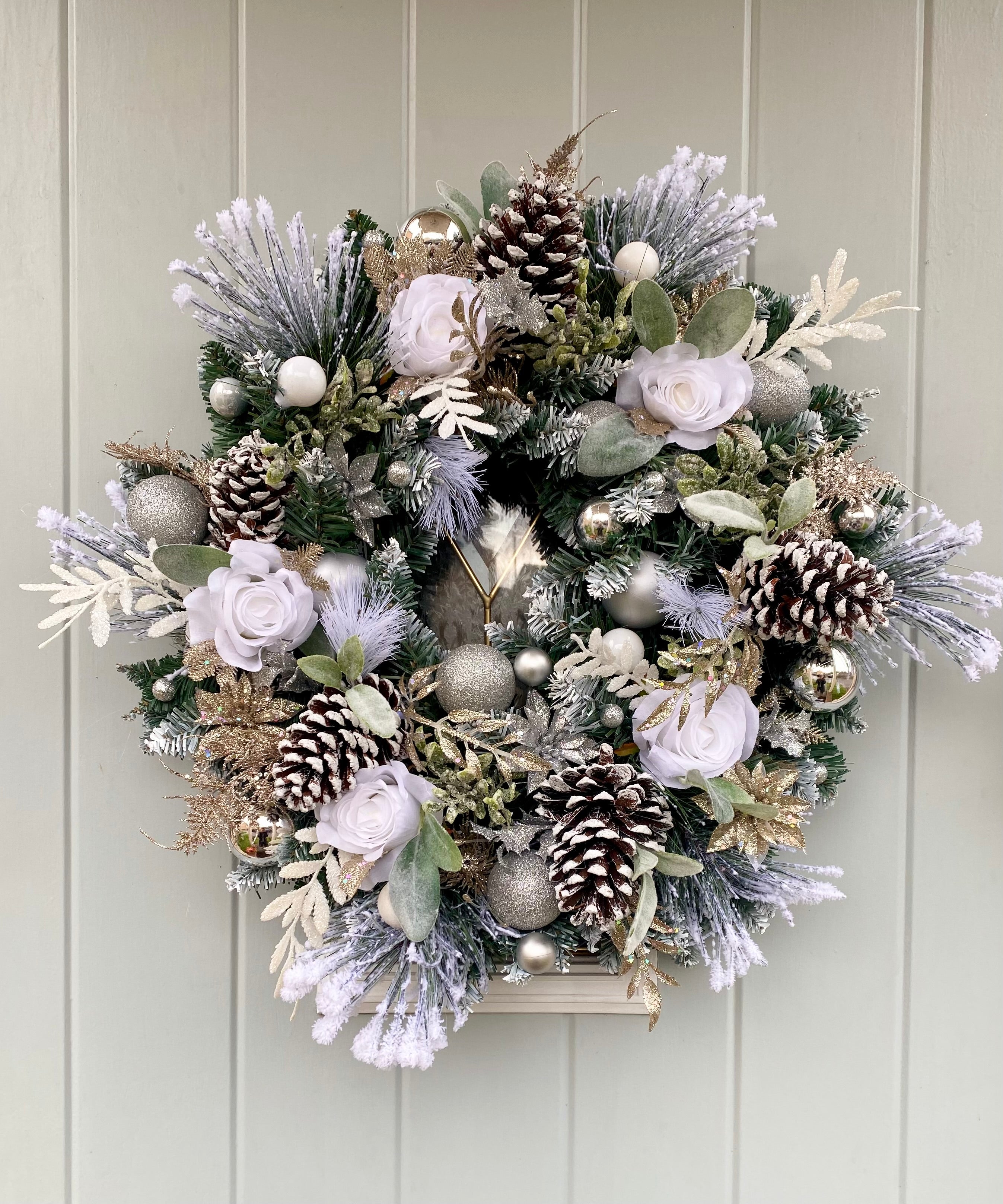 Winter whites and Champagne Wreath