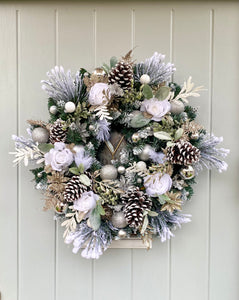 Winter whites and Champagne Wreath