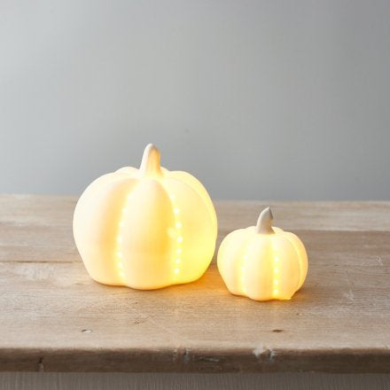 LED ceramic pumpkin