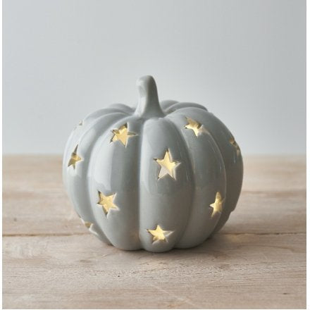 Pumpkin star t-light holder 11cm